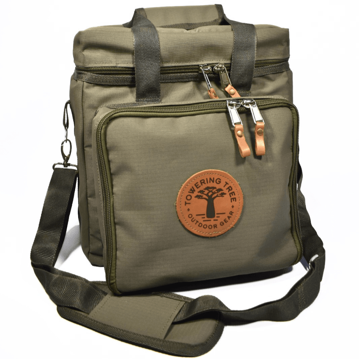 Towering Tree Canvas Cooler Olive